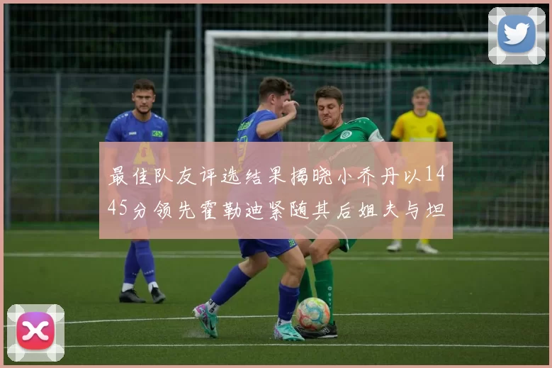 最佳队友评选结果揭晓小乔丹以1445分领先霍勒迪紧随其后姐夫与坦普尔并列第34位